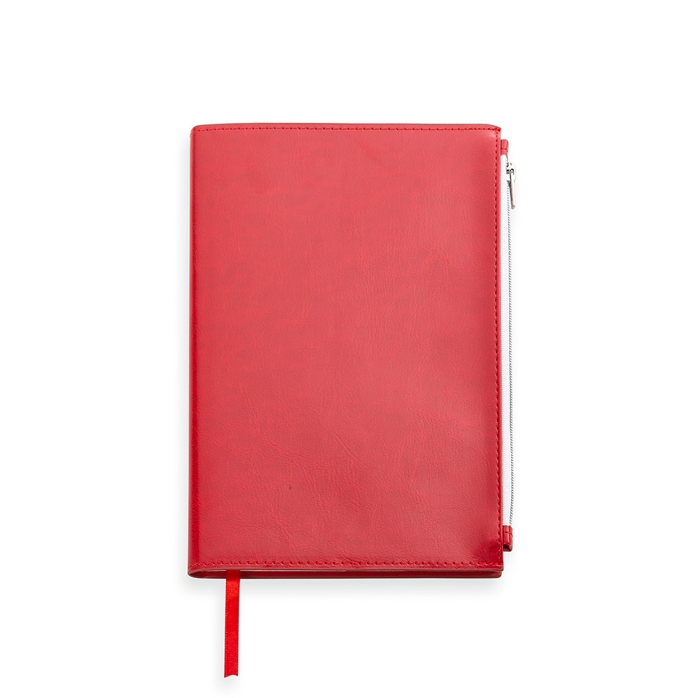 Caderno com Bolso frontal Capa couro ecológico