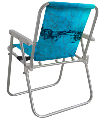 Cadeira personalizada de praia, piscina e camping
