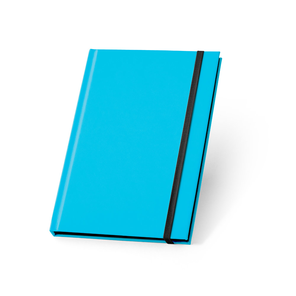 Caderno capa dura 140 x 210 mm em PU fluorescente