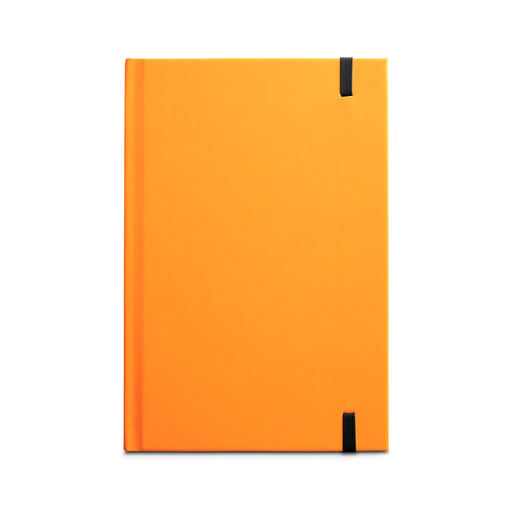 Caderno capa dura 140 x 210 mm em PU fluorescente