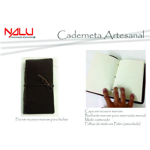 Caderno  fabricação artesanal. Material reciclado. Sustentável. Couro ecológico reciclado.