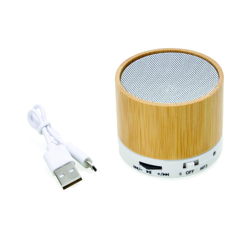 Caixa de som multimídia com Bluetooth e rádio FM.