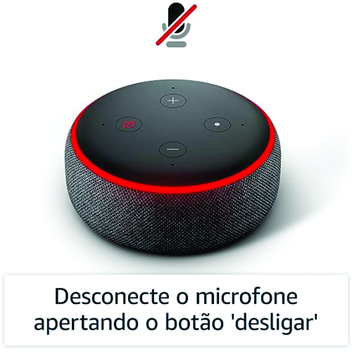 ALEXA Echo Dot (3ª Geração): Smart Speaker com Alexa - Cor Preta