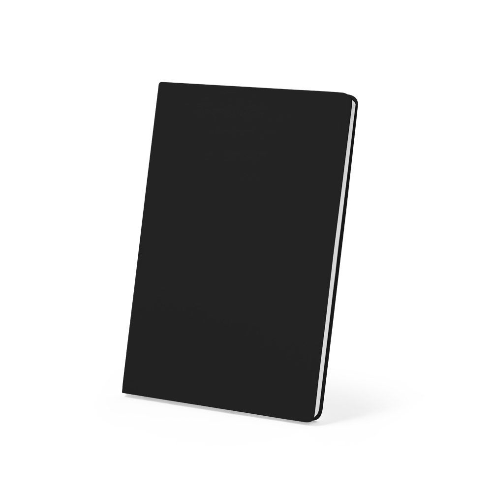 Caderno A5 (120g/m²) capa dura em papel pedra 150 x 210 mm. Ecológico. Sustentável