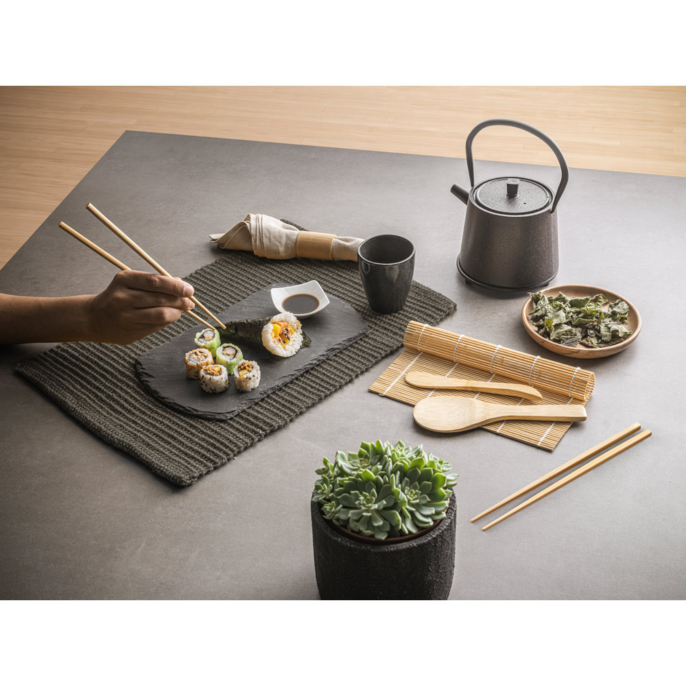 Kit Sushi de Bambu 245 x 100 x 33 mm. Ecológico. Sustentável