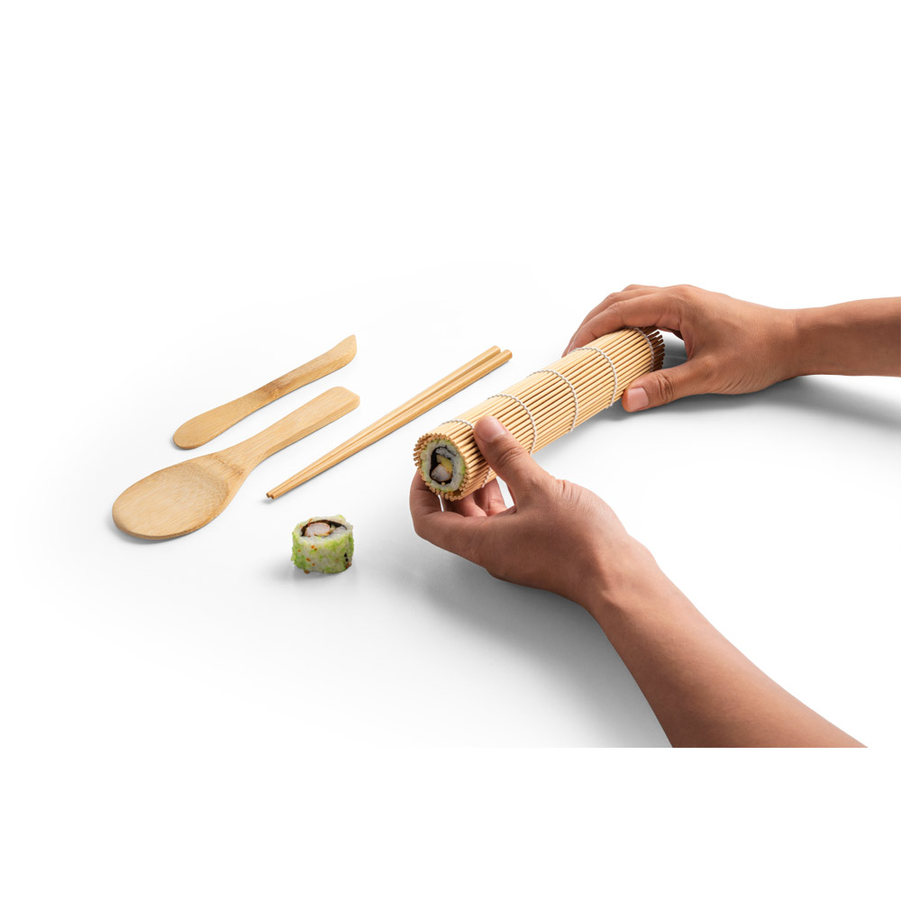 Kit Sushi de Bambu 245 x 100 x 33 mm. Ecológico. Sustentável