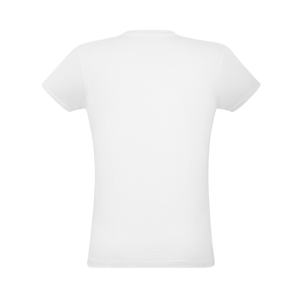 Camiseta unissex de corte regular em malha 100% algodão (135 g/m2) com fio 30/1 misto. Tamanhos: P, M, G, GG, XGG