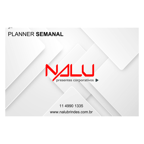 Planner Semanal  tamanho 215x310 com 55 folhas