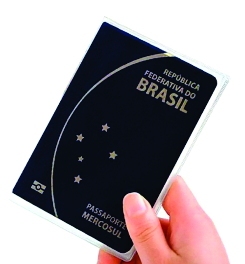 Capa protetora de passaporte em PVC Cristal 0,13. 12,8 cm x 18,6 cm