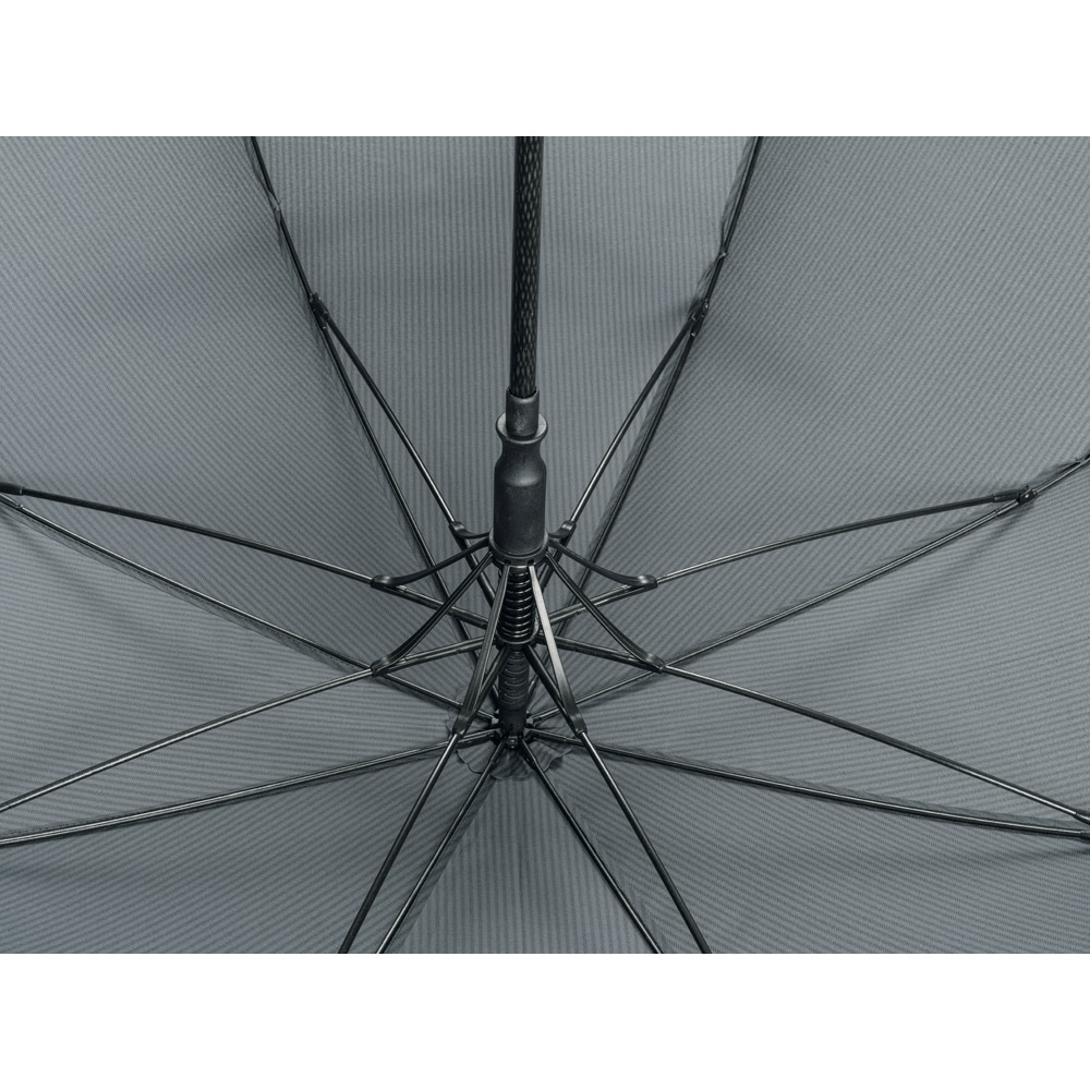 Guarda-chuva em 190T pongee com varetas em fibra de vidro e pega em c. sintético. Guarda-chuva à prova de vento com abertura automática. ø1175 x 925 mm