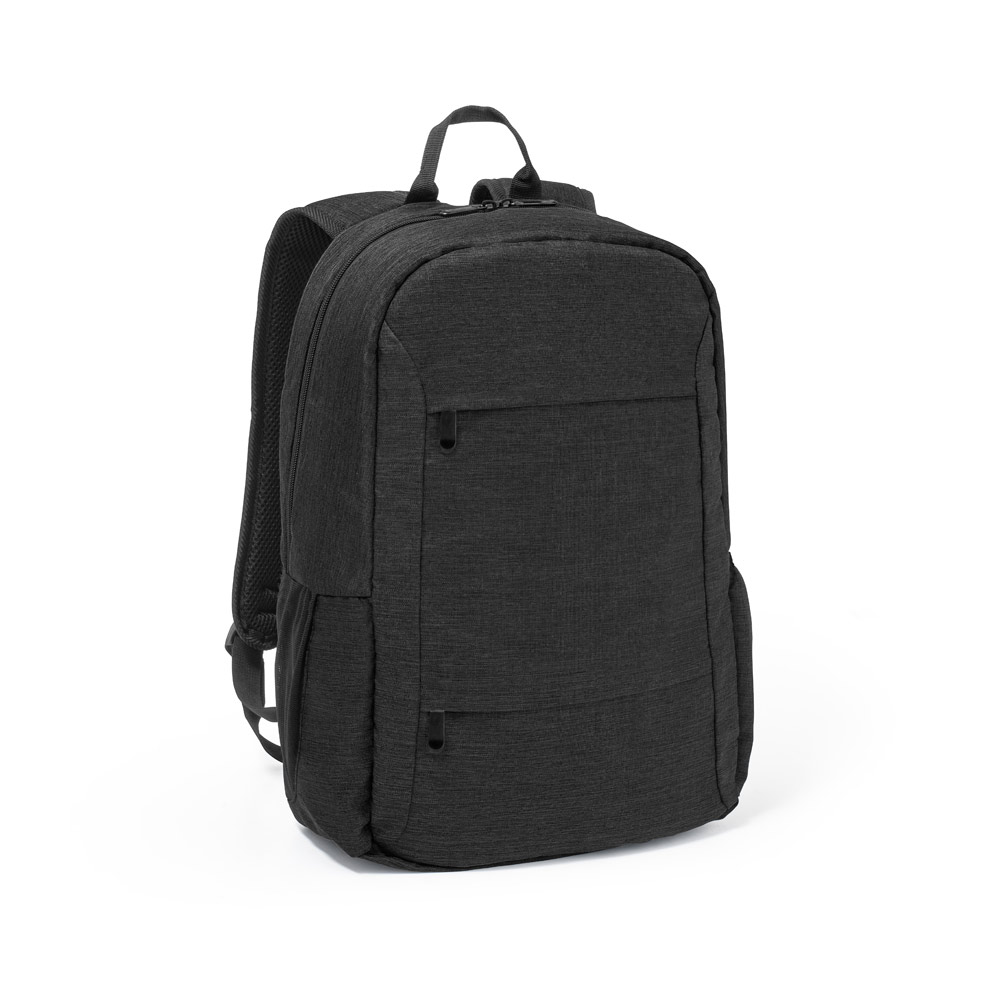 Novidade 2025!!! Mochila para notebook portátil em 300D poliéster reciclado ( 100% rPET) e forro em 210D poliéster reciclado (100% rPET). Capacidade até 18 L. 300 x 450 x 140 mm