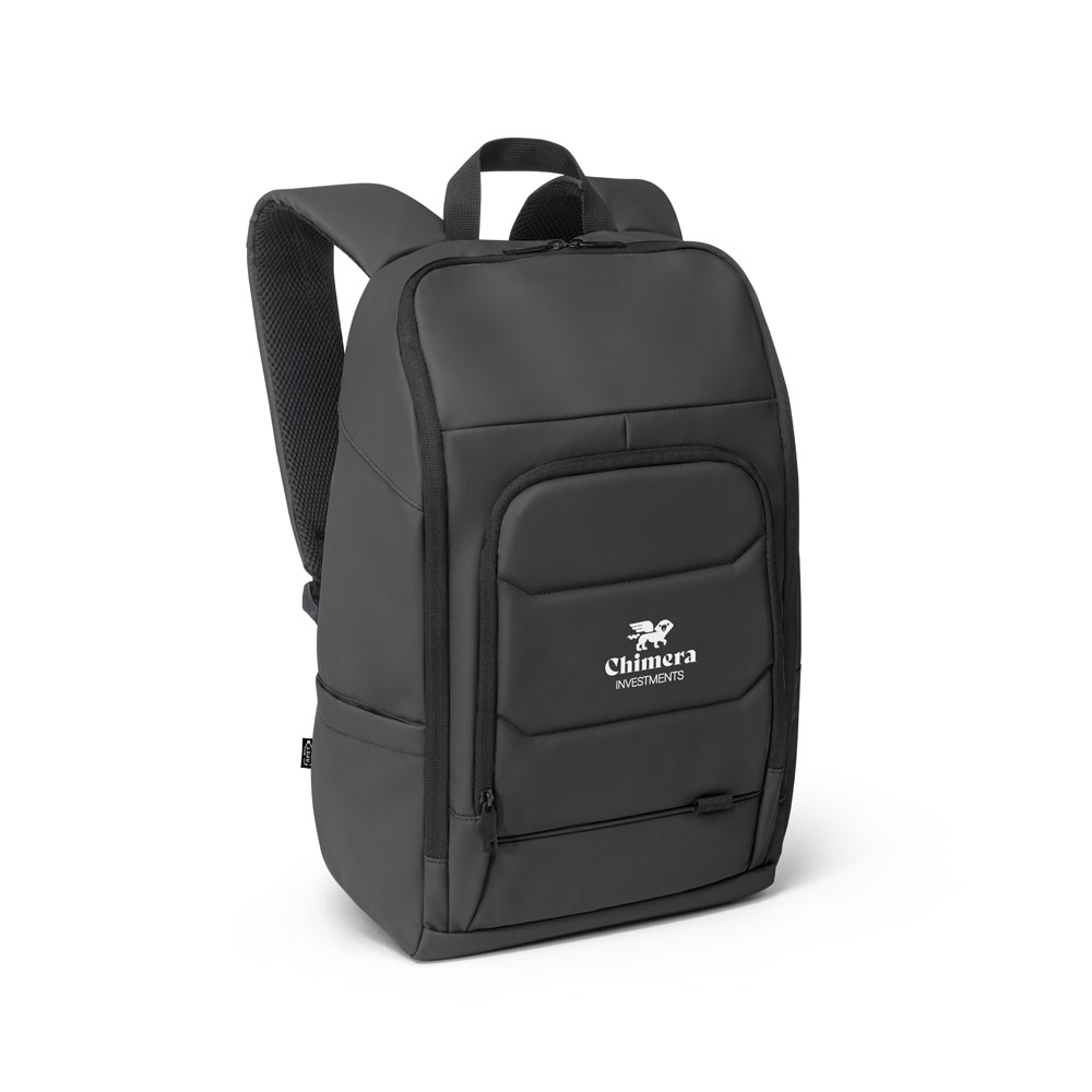 Novidade 2025!!! Mochila para notebook em 600D, poliéster reciclado (100% rPET), de alta densidade, com revestimento resistente à água e forro em 210D poliéster reciclado (100% rPET). Capacid