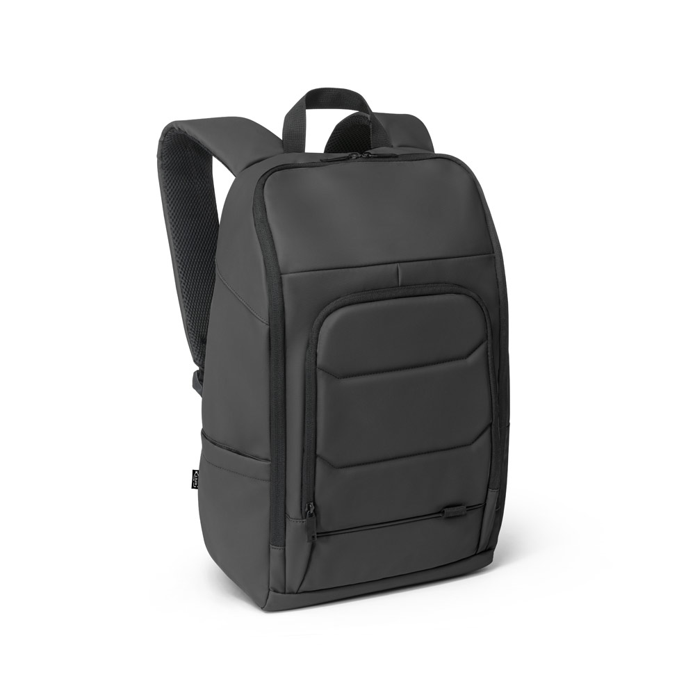 Novidade 2025!!! Mochila para notebook em 600D, poliéster reciclado (100% rPET), de alta densidade, com revestimento resistente à água e forro em 210D poliéster reciclado (100% rPET). Capacid