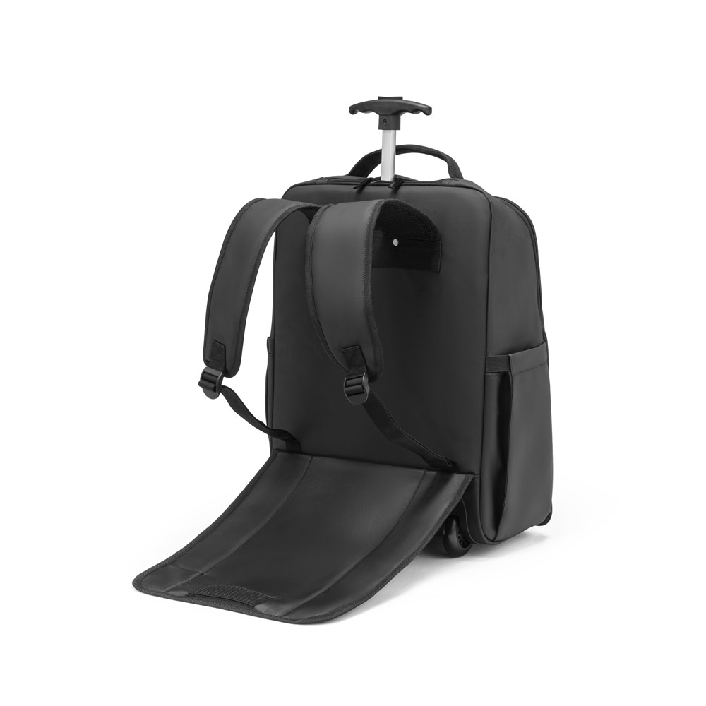 Novidade 2025!!! Mochila trolley em 900D com revestimento resistente à água.  Capacidade até 28 L. 330 x 480 x 185 mm