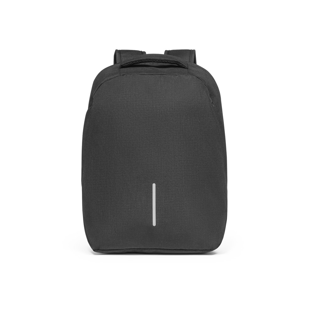 Novidade 2025!!! Mochila para notebook em 600D ripstop, com divisória para notebook até 15.6". Capacidade até 17 L. 310 x 410 x 155 mm.