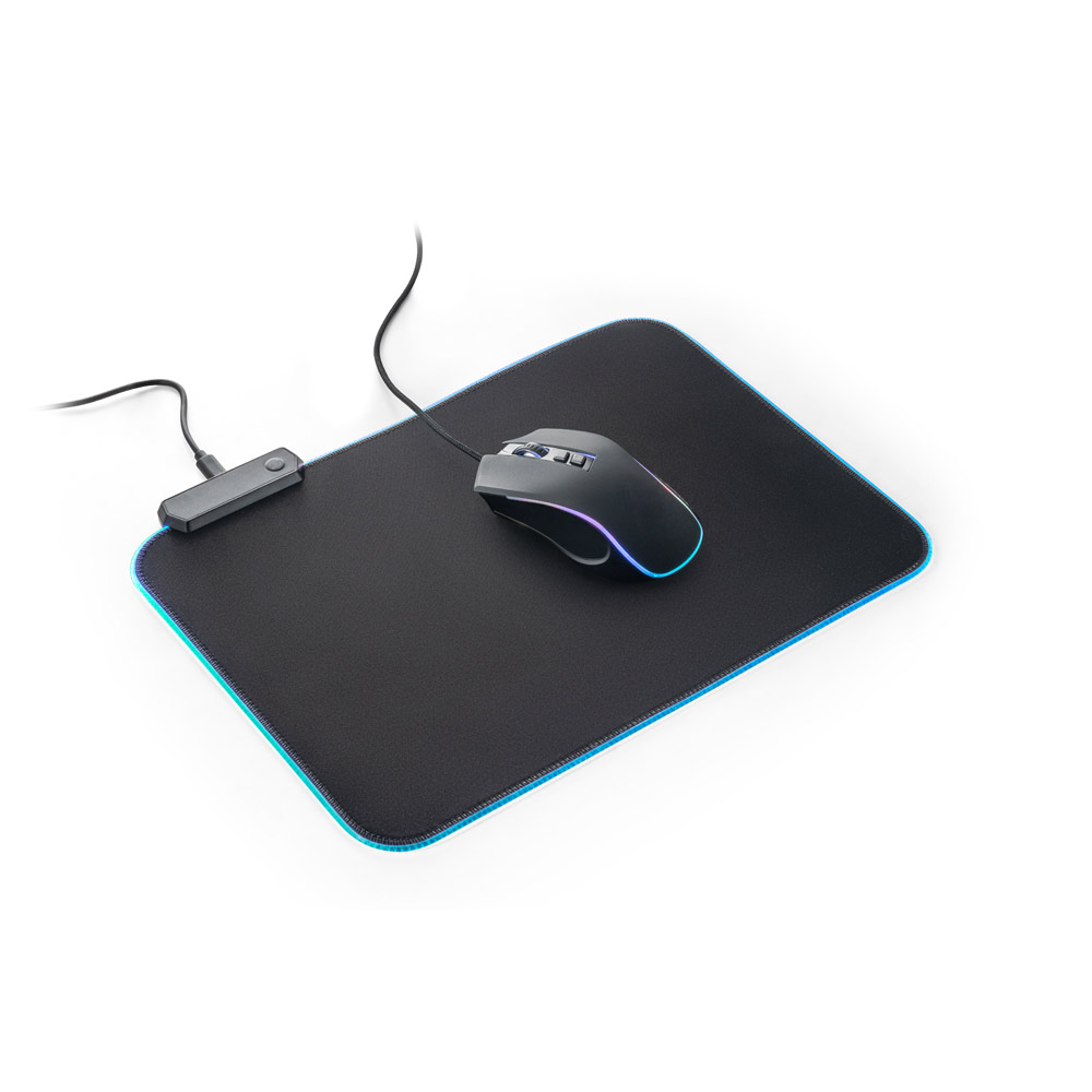 Novidade 2025!!! Mouse pad para jogos em poliéster com base antiderrapante em borracha. 250 x 350 x 4 mm.