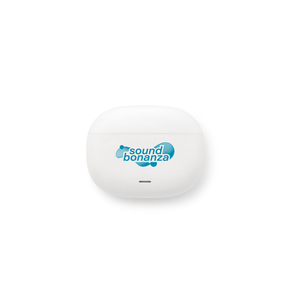 Novidade 2025!!! Fone de ouvido wireless em ABS 100% reciclado. Transmissão sem fios BT 5.3 com autonomia, aproximadamente, de 6 horas.