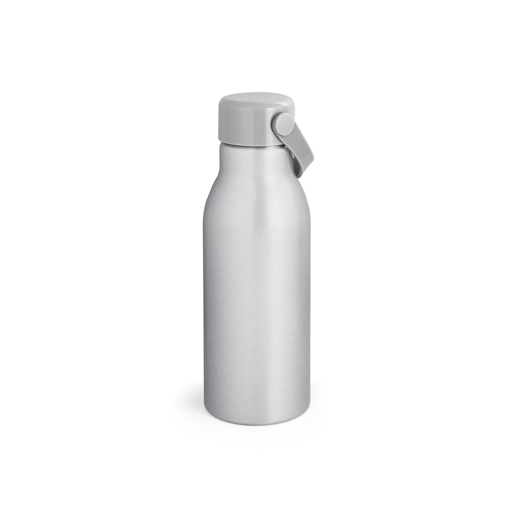 Novidade 2025!!! Squeeze em alumínio 100% reciclado com parede simples e acabamento mate. Capacidade até 700 mL. Certificação EU Food Grade. 73 x 213 mm