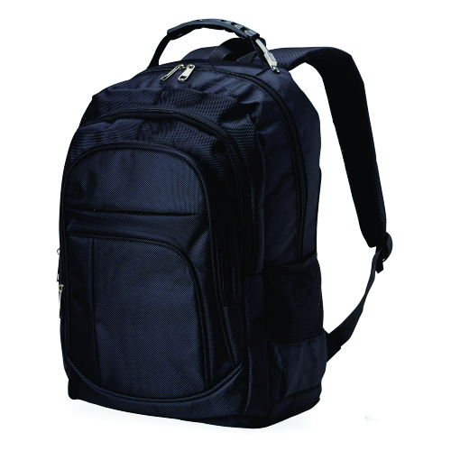 Mochila de nylon 30 litros com quatro compartimentos. 49 x 39 x 19 cm.