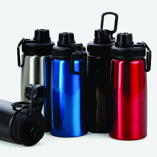 Squeeze inox 750ml com alça para transporte