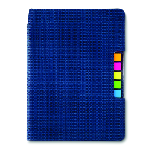 Novidade!!! Caderno com stick notes, capa em material sintético. 80 folhas. 21 x 15 x 1,5 cm