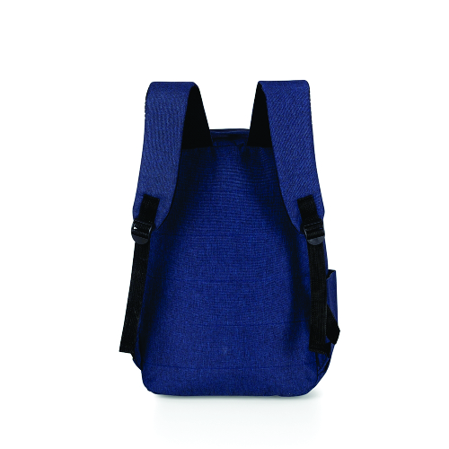 Mochila de nylon 21 litros com três compartimentos, possui bolso lateral e suporte externo usb. 42 x 30 x 17 cm