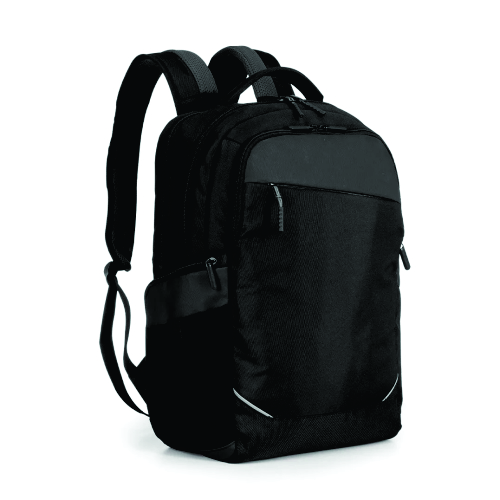 Mochila em nylon 1860D, com bolso com compartimento acolchoado para notebook. Capacidade até 8 kg. 44,5 x 27,5 x 16,5 cm.