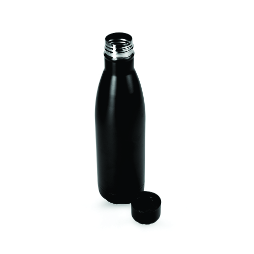 Garrafa em inox com tampa rosqueável e pintura fosca. Capacidade 750 ml. 27,2 x 7,1 cm