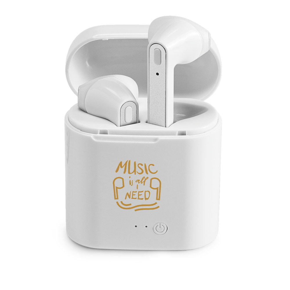 Fones de ouvido wireless em ABS