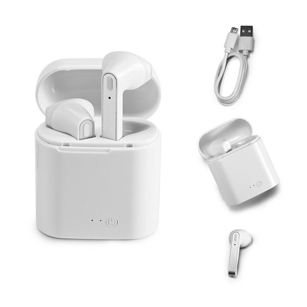 Fones de ouvido wireless em ABS