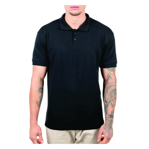 Novidade!!! Camisa Gola Polo Piquet Preta