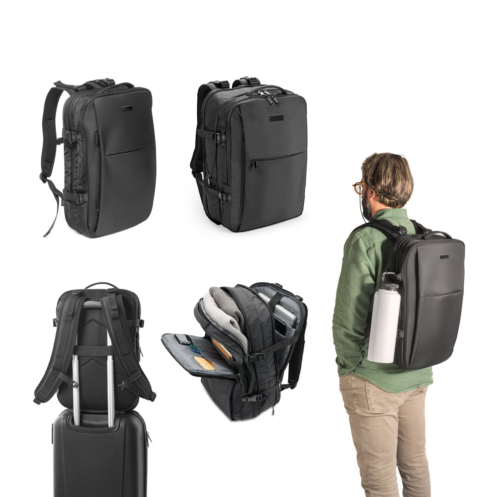 Novidade 2026!!! Mochila de viagem em poliéster reciclado 600D de alta densidade,bolso para notebook 17.3" 29 L