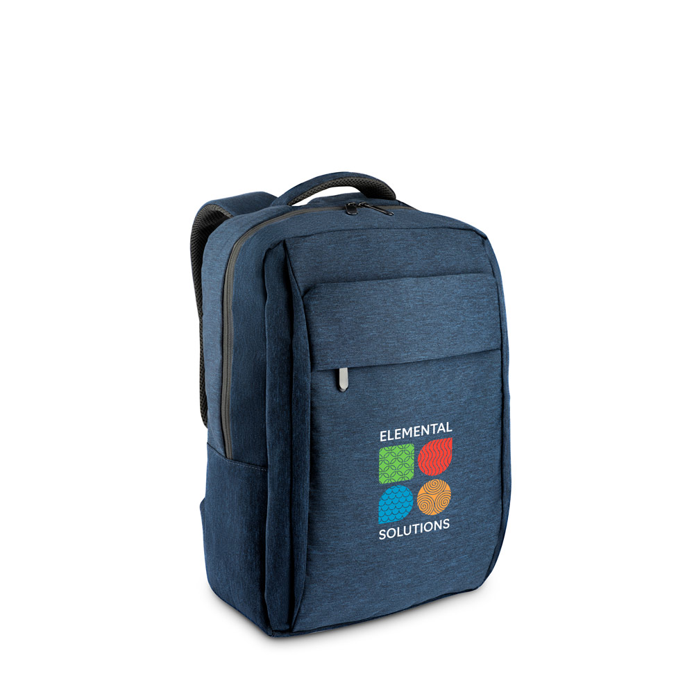 Novidade 2026!!! Mochila, totalmente almofadada, para notebook 15,6" em poliéster reciclado 300D de alta densidade 18 L