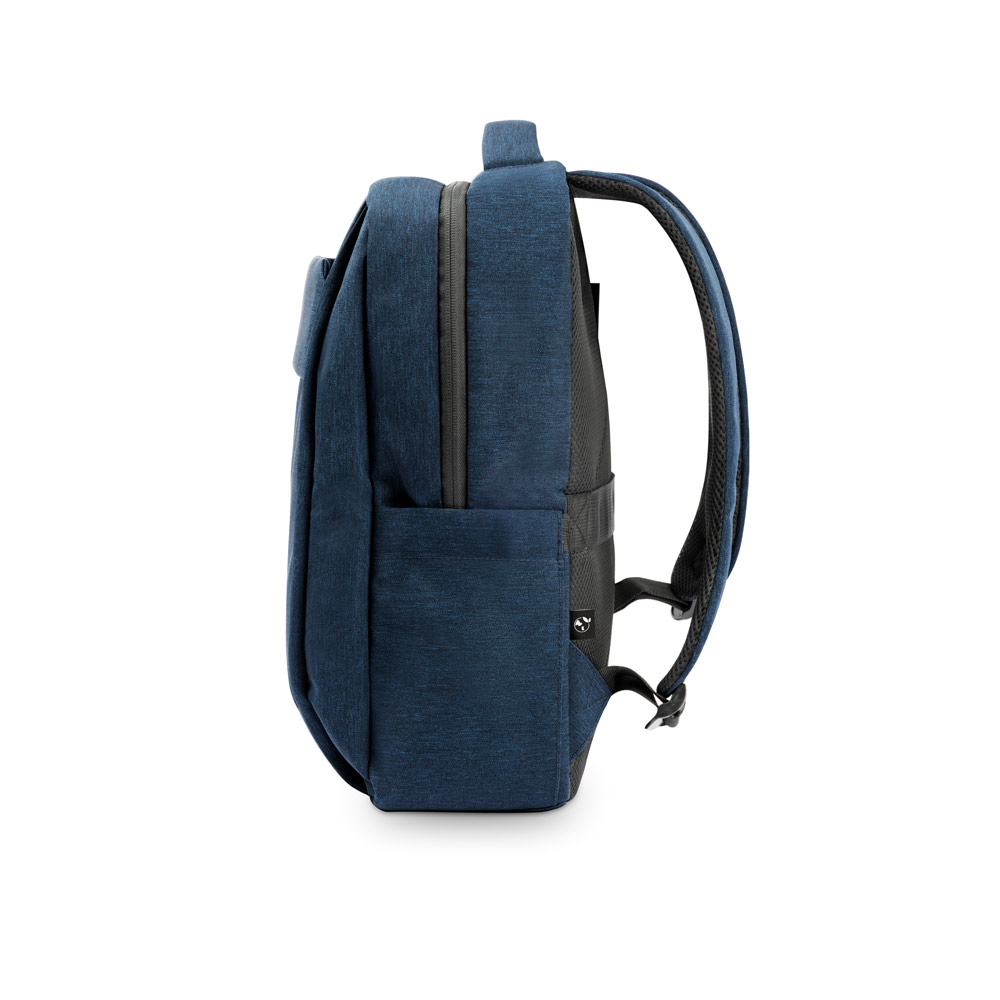 Novidade 2026!!! Mochila, totalmente almofadada, para notebook 15,6" em poliéster reciclado 300D de alta densidade 18 L