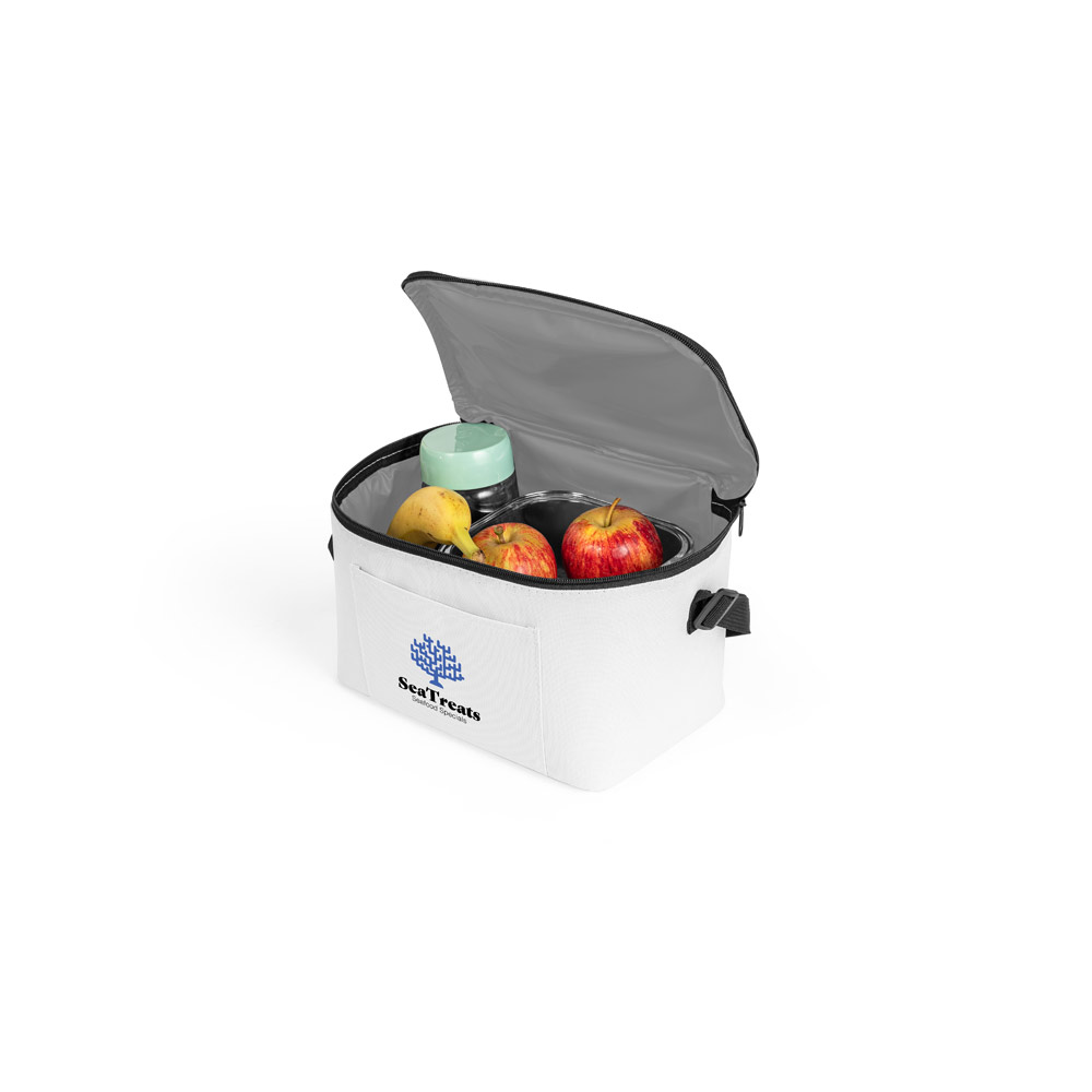 Novidade 2026!!! Cooler. Bolsa térmica em poliéster reciclado 600D com interior forrado em PEVA 7 L