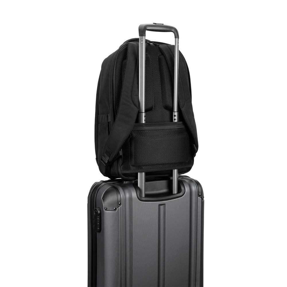 Novidade 2026!! Mochila antirroubo, em poliéster reciclado 600D twill, resistente à água, e bolso para notebook 17.3" 20 L