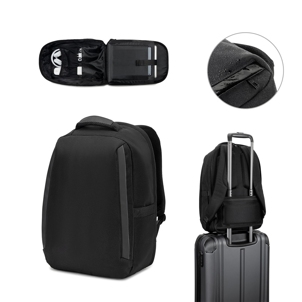 Novidade 2026!! Mochila antirroubo, em poliéster reciclado 600D twill, resistente à água, e bolso para notebook 17.3" 20 L
