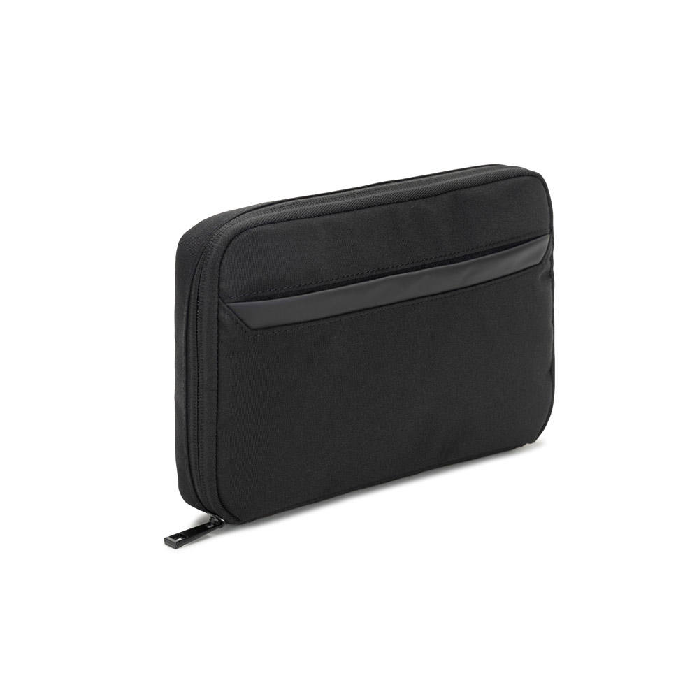 Novidade 2026!! Bolsa organizadora espaçosa para acessórios tecnológicos em poliéster reciclado 600D twill
