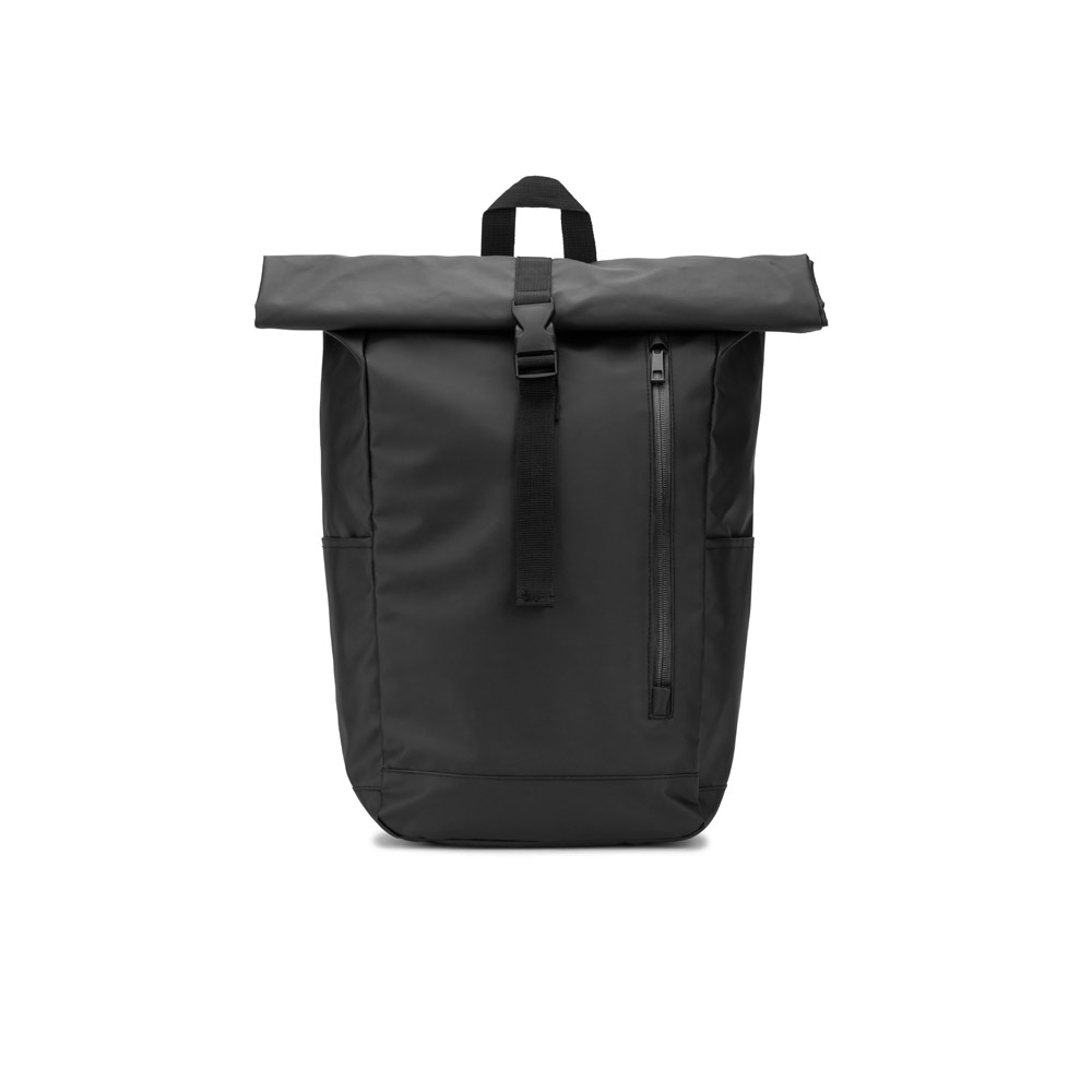 Novidade 2026!!! Mochila "Roll top" com design em sistema de fecho que permite enrolar a parte superior em poliéster reciclado 600D de alta densidade com revestimento resistente á água 20 L