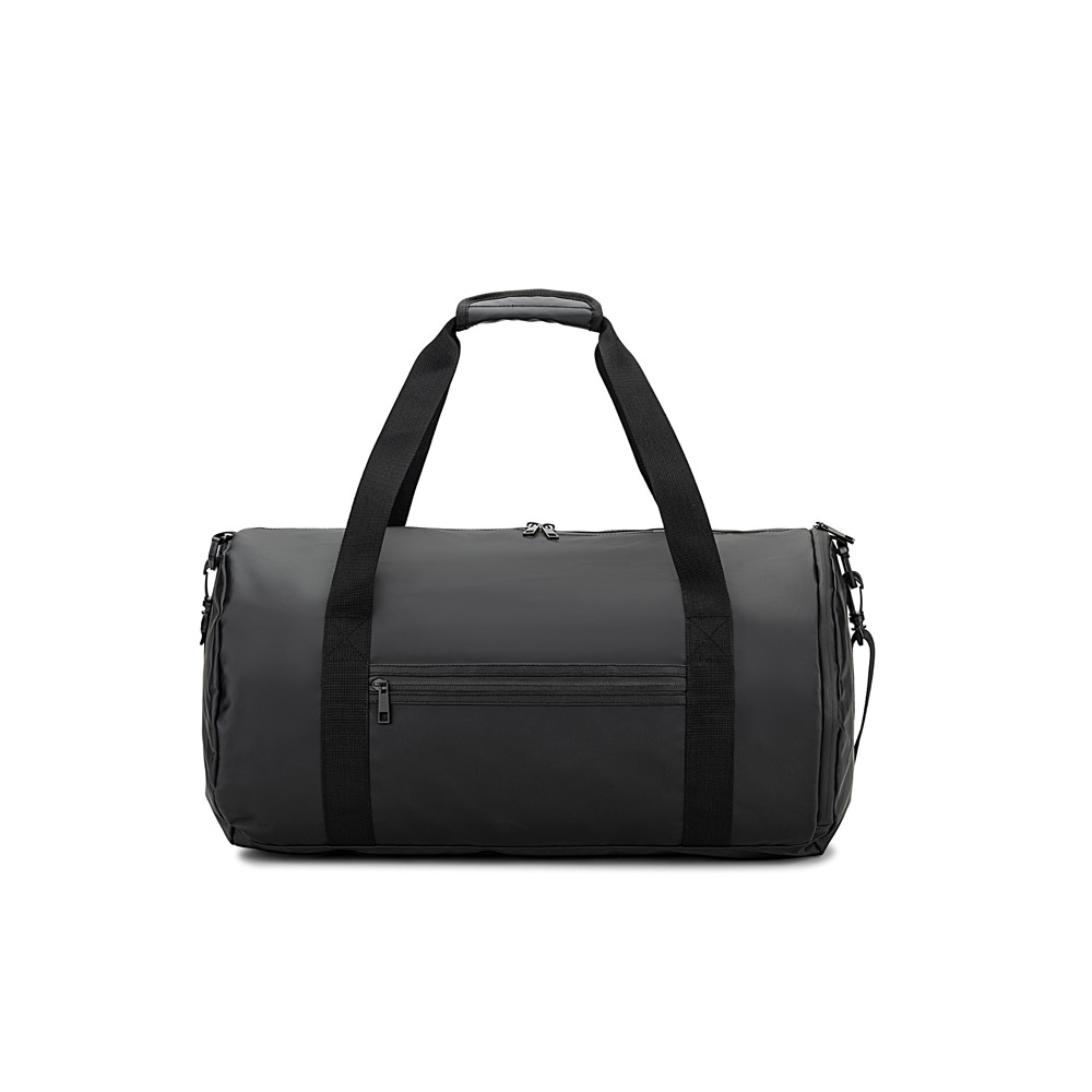 Novidade 2026!!! Bolsa esportiva em formato cilíndrico em poliéster reciclado 600D de alta densidade com compartimento lateral para sapatos 32 L