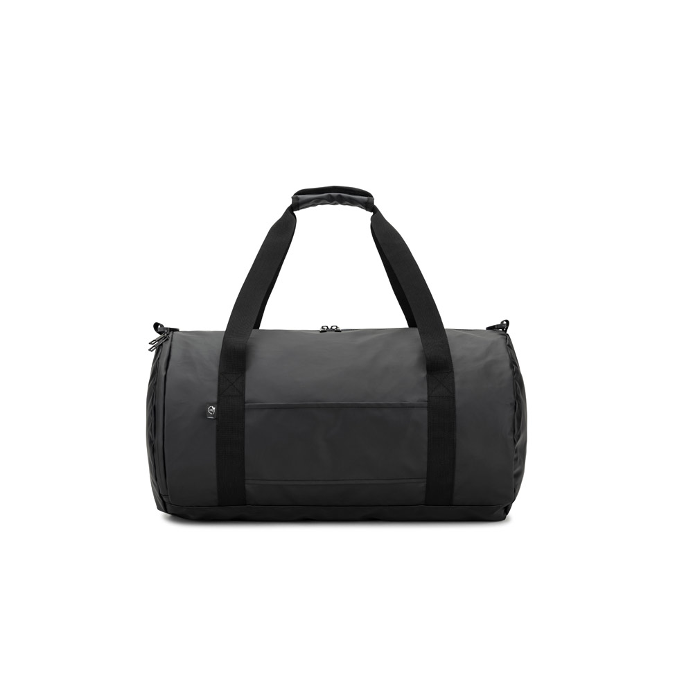 Novidade 2026!!! Bolsa esportiva em formato cilíndrico em poliéster reciclado 600D de alta densidade com compartimento lateral para sapatos 32 L