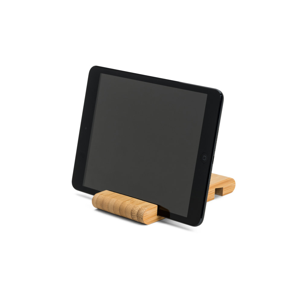Novidade 2026!!! Suporte para celular em bambu com duas canaletas de tamanhos diferentes