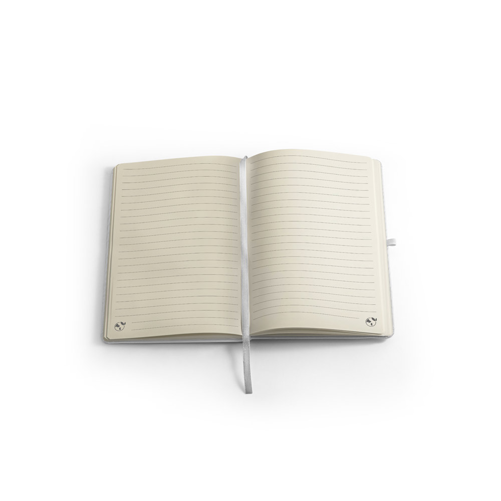 Novidade 2026!!! Caderno A5 de capa dura em PET 100% reciclado 300D ideal para personalização em sublimação