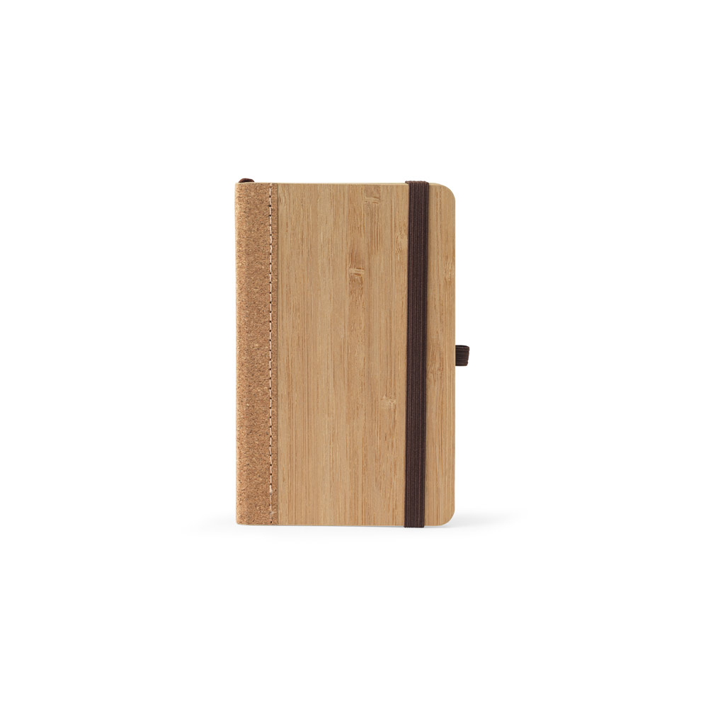 Novidade 2026!!! Caderno de bolso de capa dura em folha de bambu e cortiça com 160 páginas pautadas