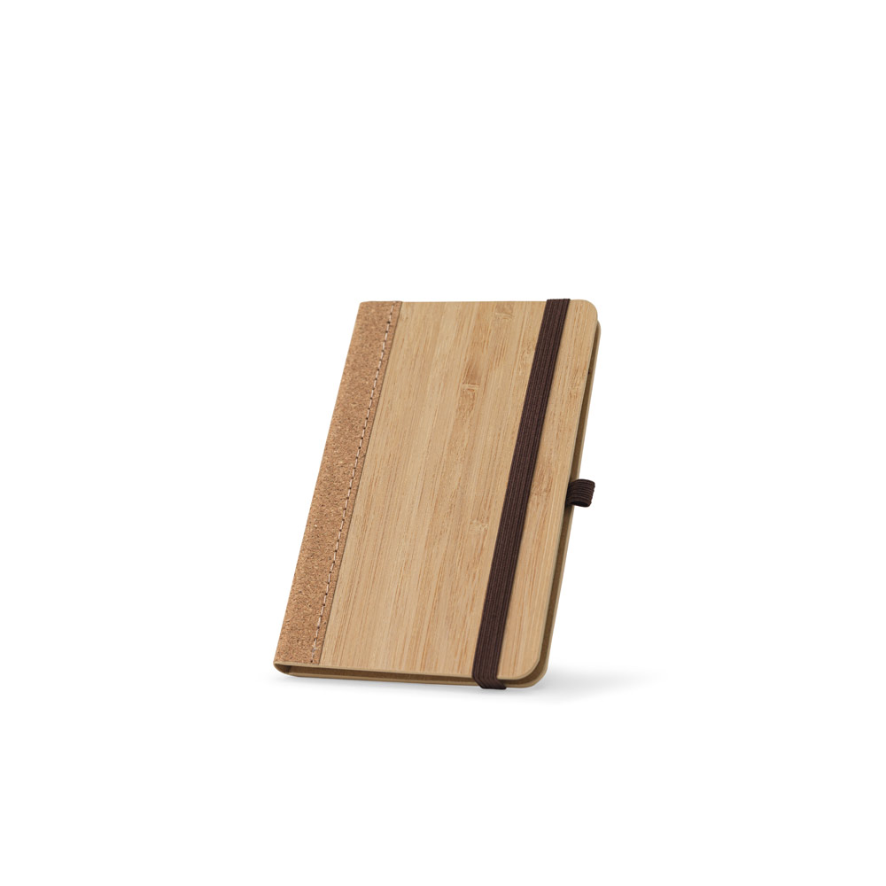 Novidade 2026!!! Caderno de bolso de capa dura em folha de bambu e cortiça com 160 páginas pautadas