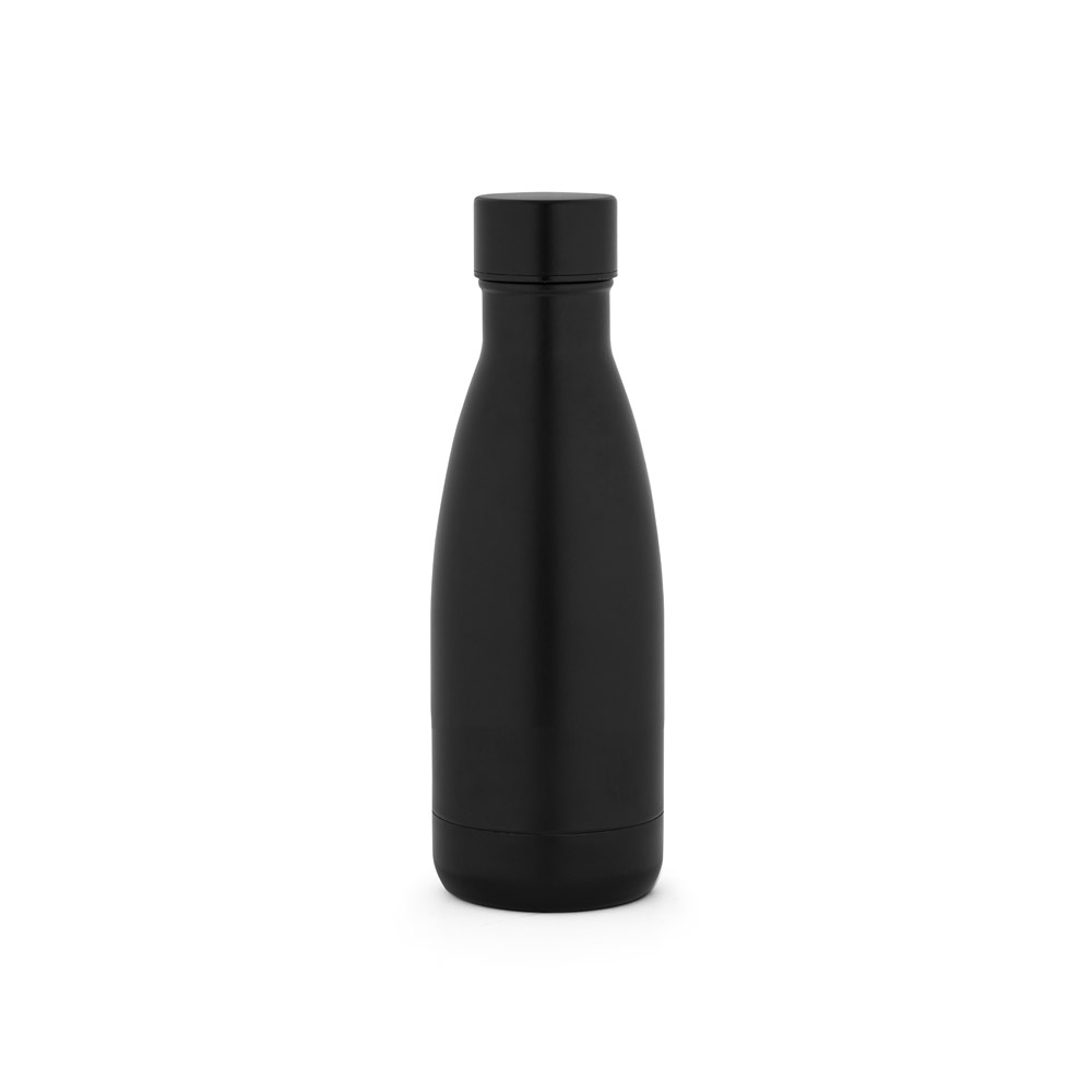 Novidade 2026!!! Garrafa térmica em aço inox 90% reciclado com parede dupla, isolada a vácuo e acabamento em mate 400 mL