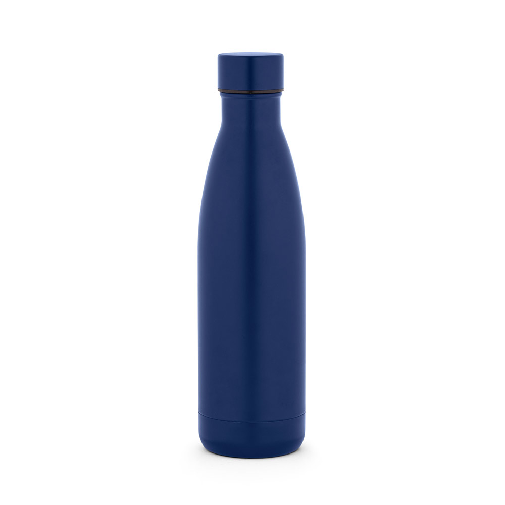 Novidade 2026!!Garrafa em aço inox 90% reciclado de parede dupla térmica, isolada a vácuo e acabamento mate 810 mL