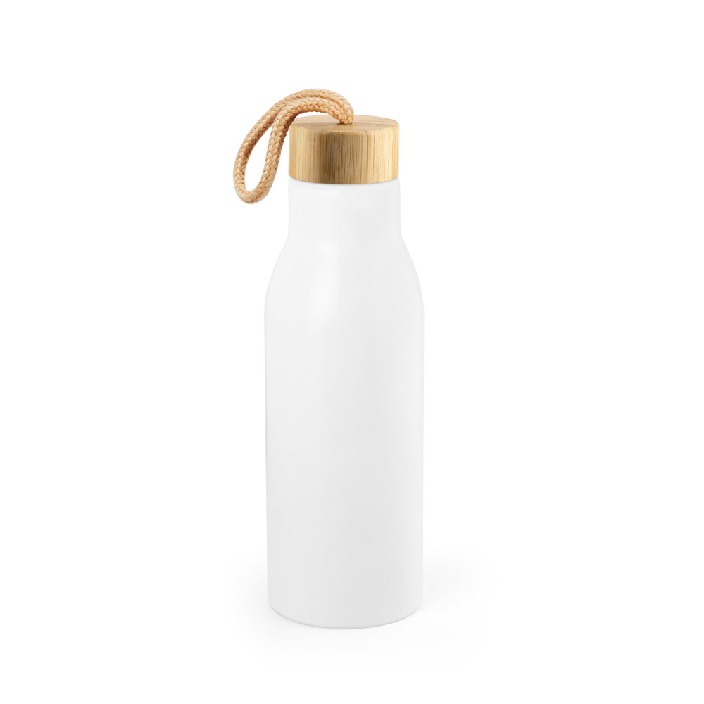 Novidade 2026!!! Squeeze em aço inox 90% reciclado, de parede simples e acabamento em mate 570 mL