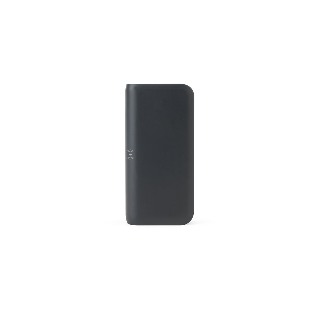 Novidades 2026!!! . Bateria portátil em ABS 100% reciclado com carregador wireless super-rápido 15W e capacidade de 20.000 mAh