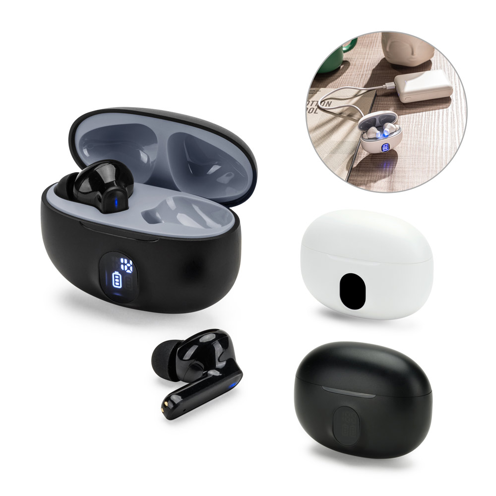 Novidade 2026!!! Fones de ouvido wireless em ABS 100% reciclado e autonomia de 4h